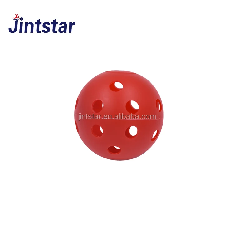 Недорогие Пластиковые Мячи для гольфа с отверстием, высококачественные мячи для тренировок в помещении