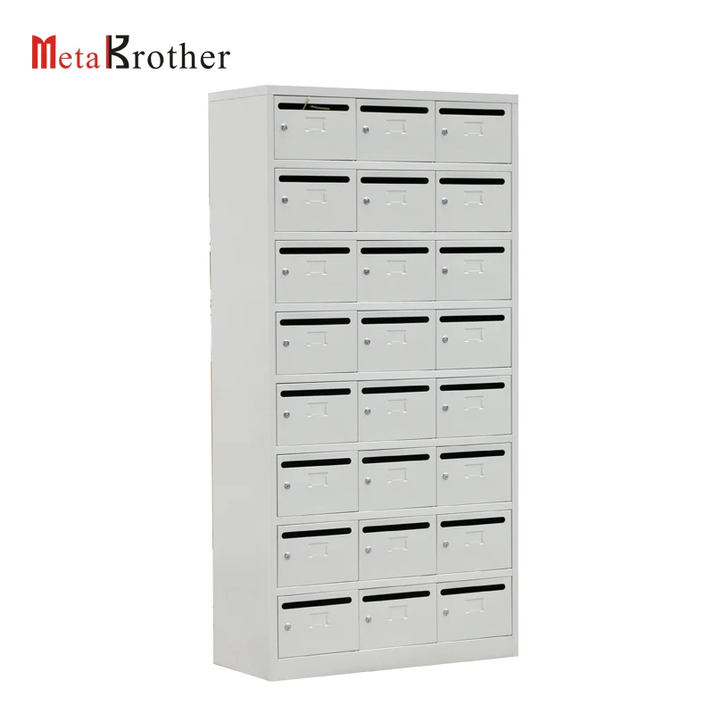 Apartment Metal Post Parcel Mail Box Delivery Electronic Locker Letter Box Outdoor Wall Mounted Lockable Steel Mailbox Wholesale