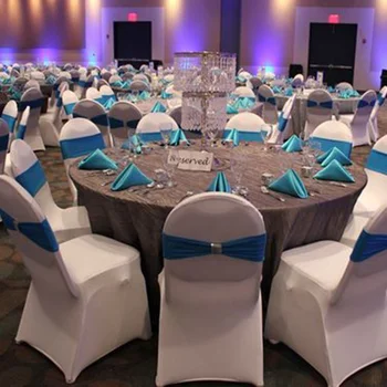 Wholesale cheap Strong stretch Standard Size white spandex hotel party banquet wedding chair cover