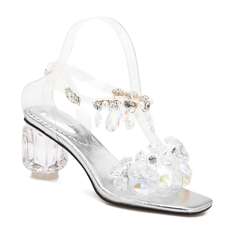 Amazon.com: Jellypop Claire Clear Multi 8.5 B : Clothing, Shoes & Jewelry
