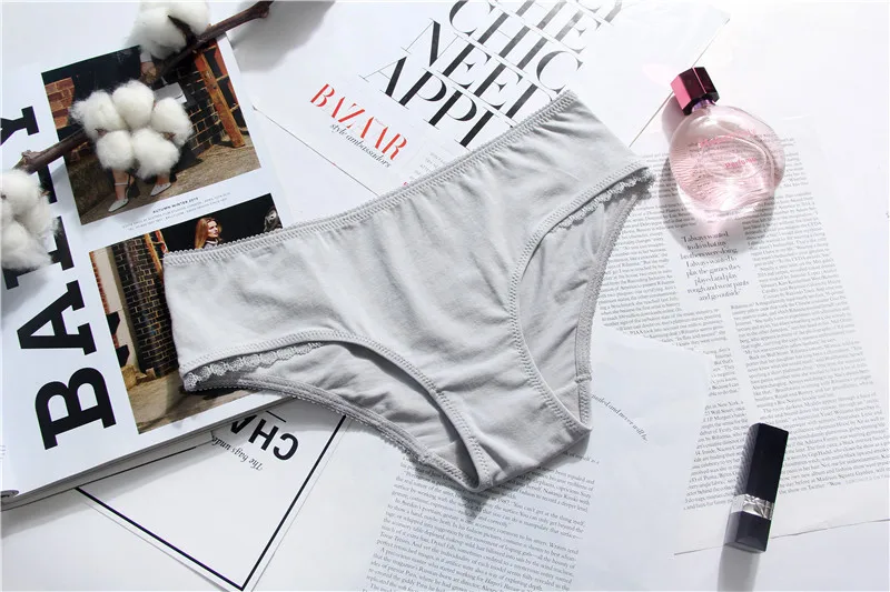 Confezione Da 6 Slip Bikini Donna Pantaloni Di Cotone - Foto 4