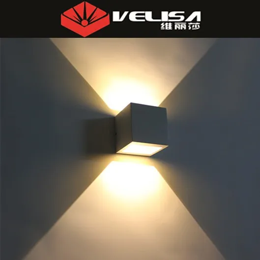 Details about   6W Cube COB LED Wall Lights Up/Down Indoor Home Sconce Lamp Garden Outdoor Decor 