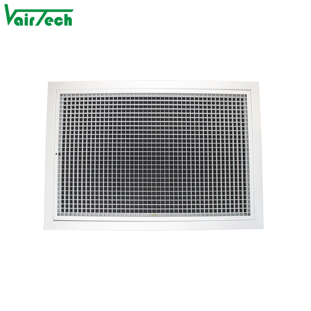 Ceiling Wall Aluminum Eggcrate Return air Grille with Hvac Activated Carbon air Filters