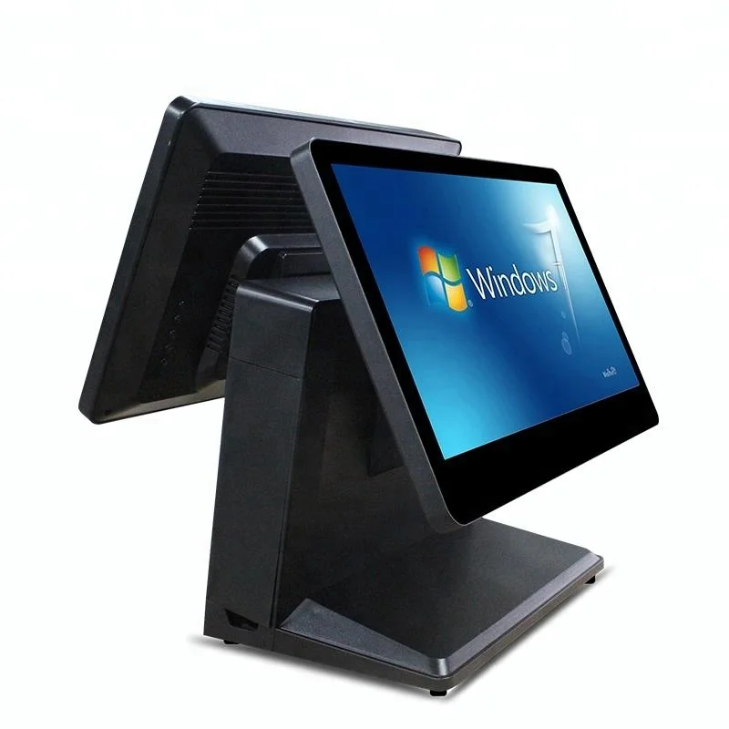 Pos manufacturer 15.6 dual screen hot sell all in one pos systems