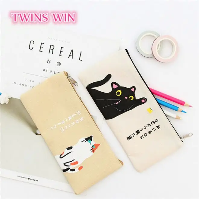 Uruguay multipurpose office supplies and stationery 2018 trendy animal design colorful canvas felt pencil bag