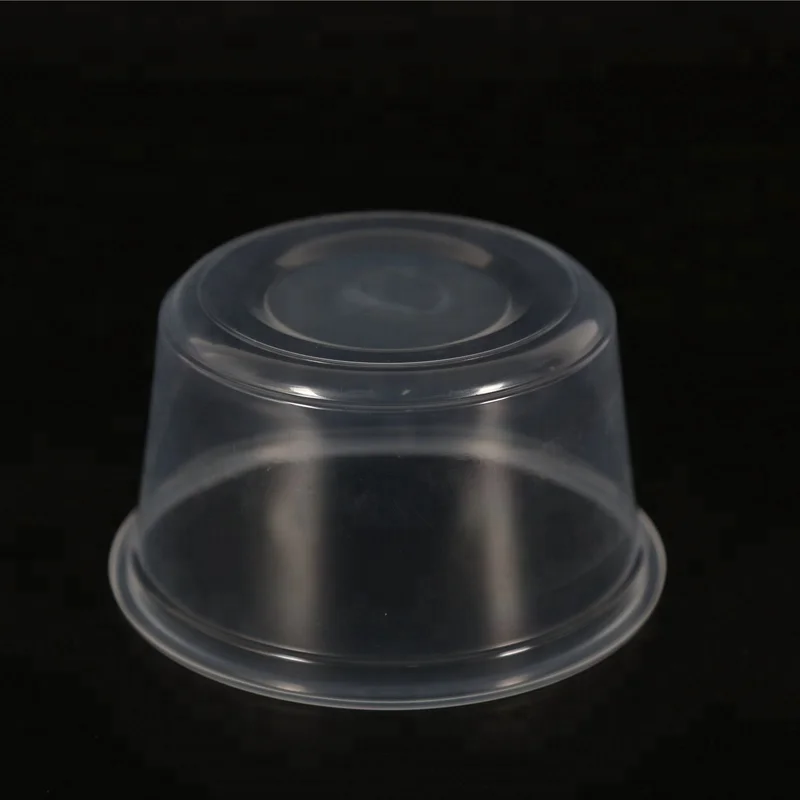 480ml Disposable pp Material clear Round Plastic Food Container with Lid