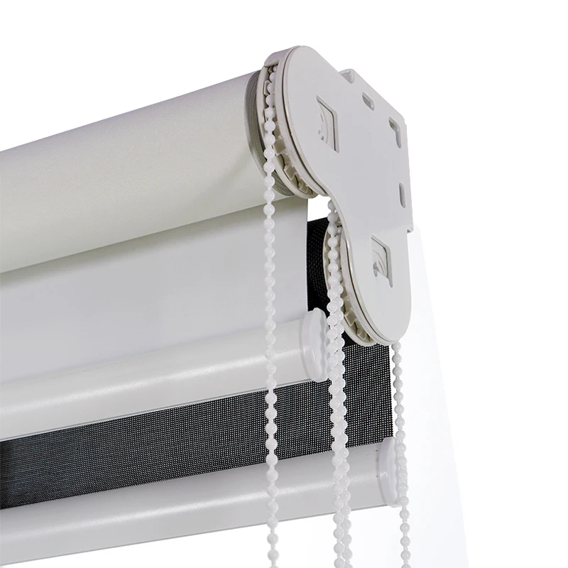 阿里巴巴供应商水平方向图塑料/金属链条双层卷帘