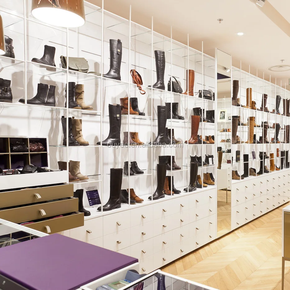 Vitrina de cristal para tienda de muebles, decoración para tienda de  zapatos, Ideas, nombres, tiendas de calzado