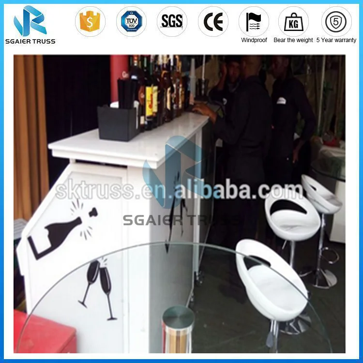 Meja Bar Portable Modern Aluminum Portable Bar Counter