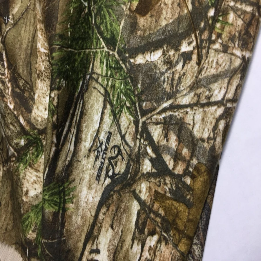 Realtree Camouflage Polyester Jersey Fabric with Weed Printed Fabric for Shirts Uniform Real Tree Camo Waterproof Fabric