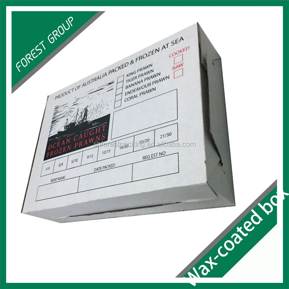 2016 ИНДИВИДУАЛЬНЫЕ БУМАЖНЫЙ WAX-COATED КОРОБКА ДЛЯ МОРЕПРОДУКТОВ