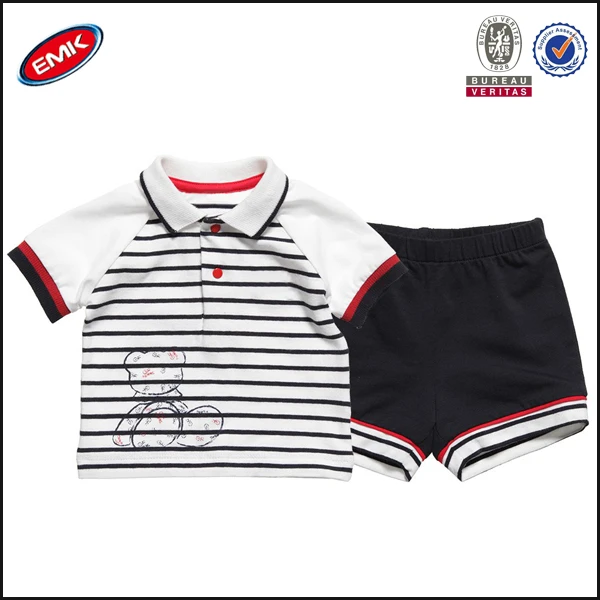 Summer Cute Baby Clothing Set For Baby Boys On Striped Polo Shirt T-shirts  And Short Men - Buy Ropa Del Bebé Conjunto Product on 