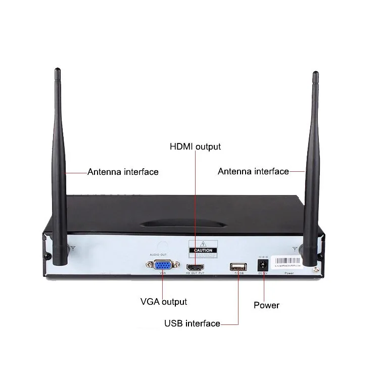 Factory Price 4ch Security Recordable 720P 1080P P2P IP Camera WiFi Wireless NVR Kit