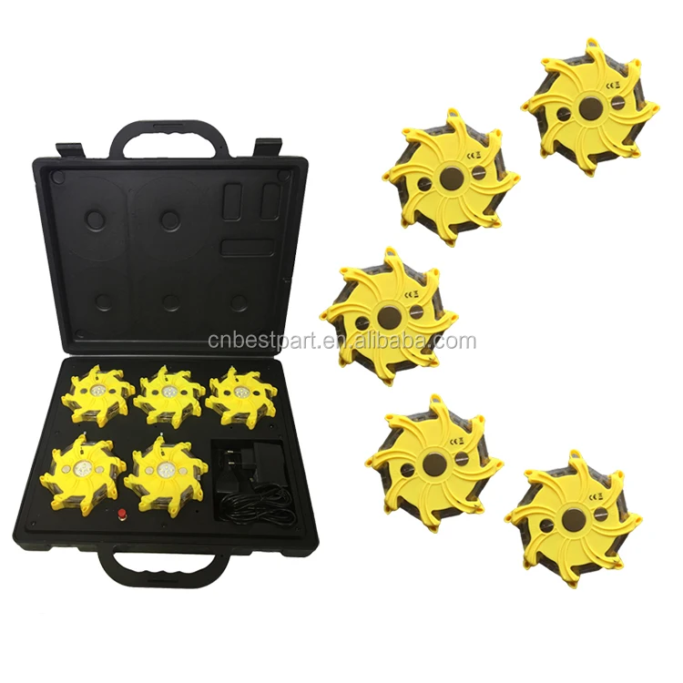 Дорожная аварийная мигающая светодиодная сигнальная лампа, вращающаяся Автомобильная сигнальная лампа, 5 шт. светодиодных дорожных фонарей