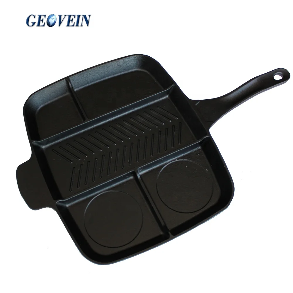 5 Section Divided Master Pan Multi-Sectional Skillet Multi Pan