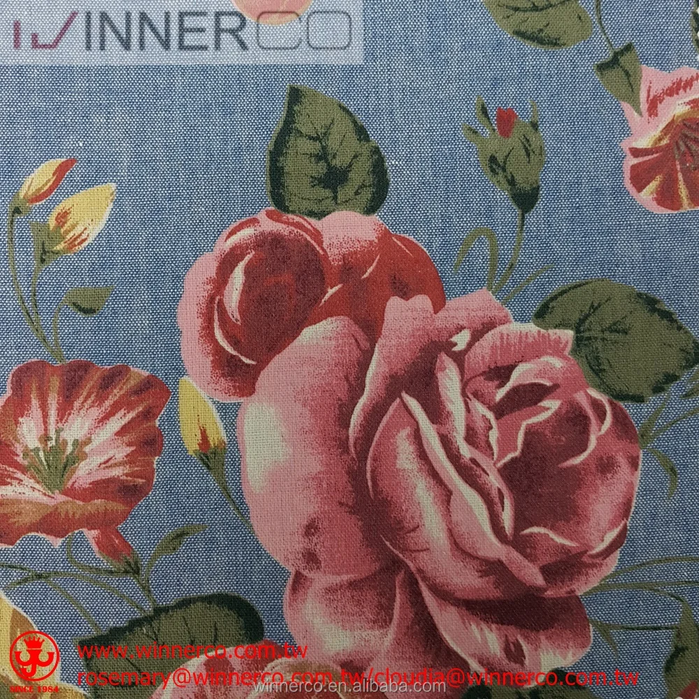 Floral Print 100 Cotton Rose Print Fabrics For Dress Buy Cotton Rose Print Fabric 100 Cotton Fabrics Cotton Print Product On Alibaba Com