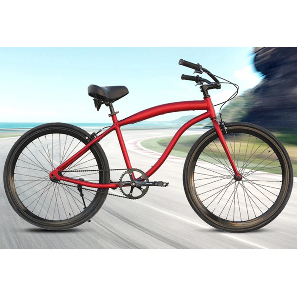 bike with curved handlebars