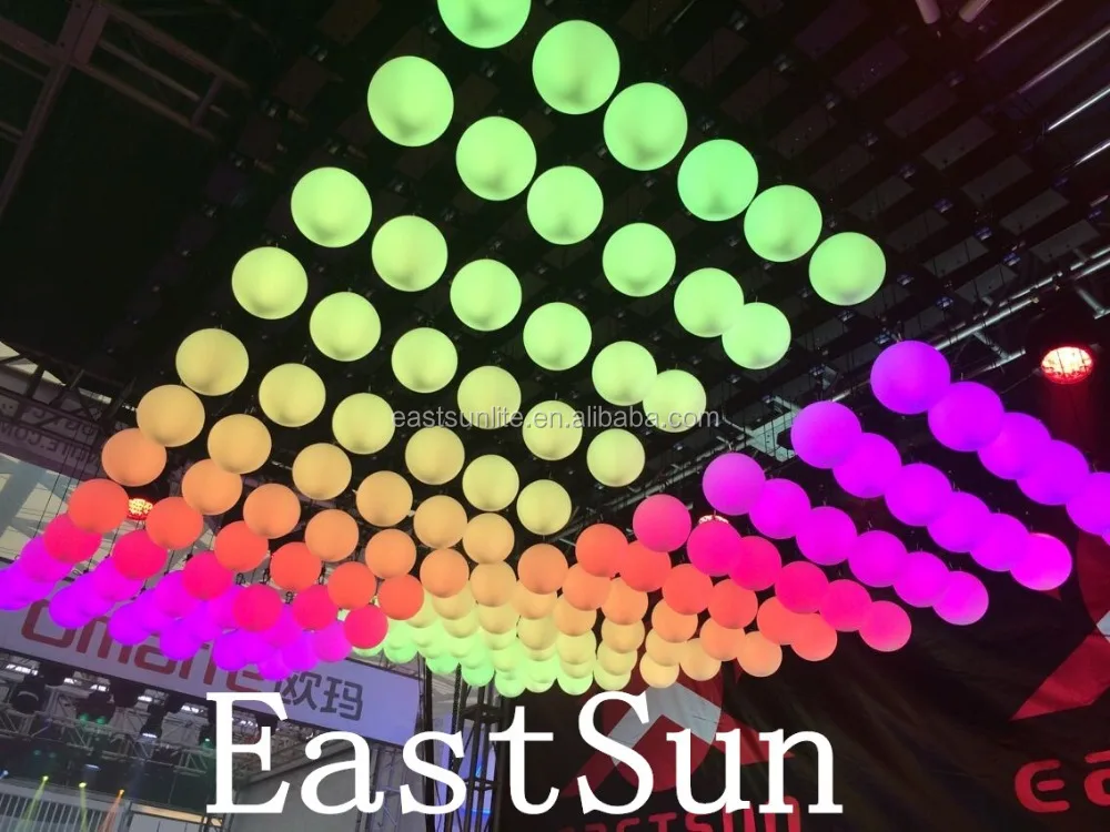 3D Stage Lighting DMX 512 Kinetic Lighting System DMX Winch RGB Ball Light