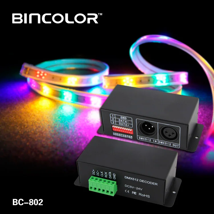 
 Светодиодный контроллер DC24V pixel DMX512 lpd6803 dmx  