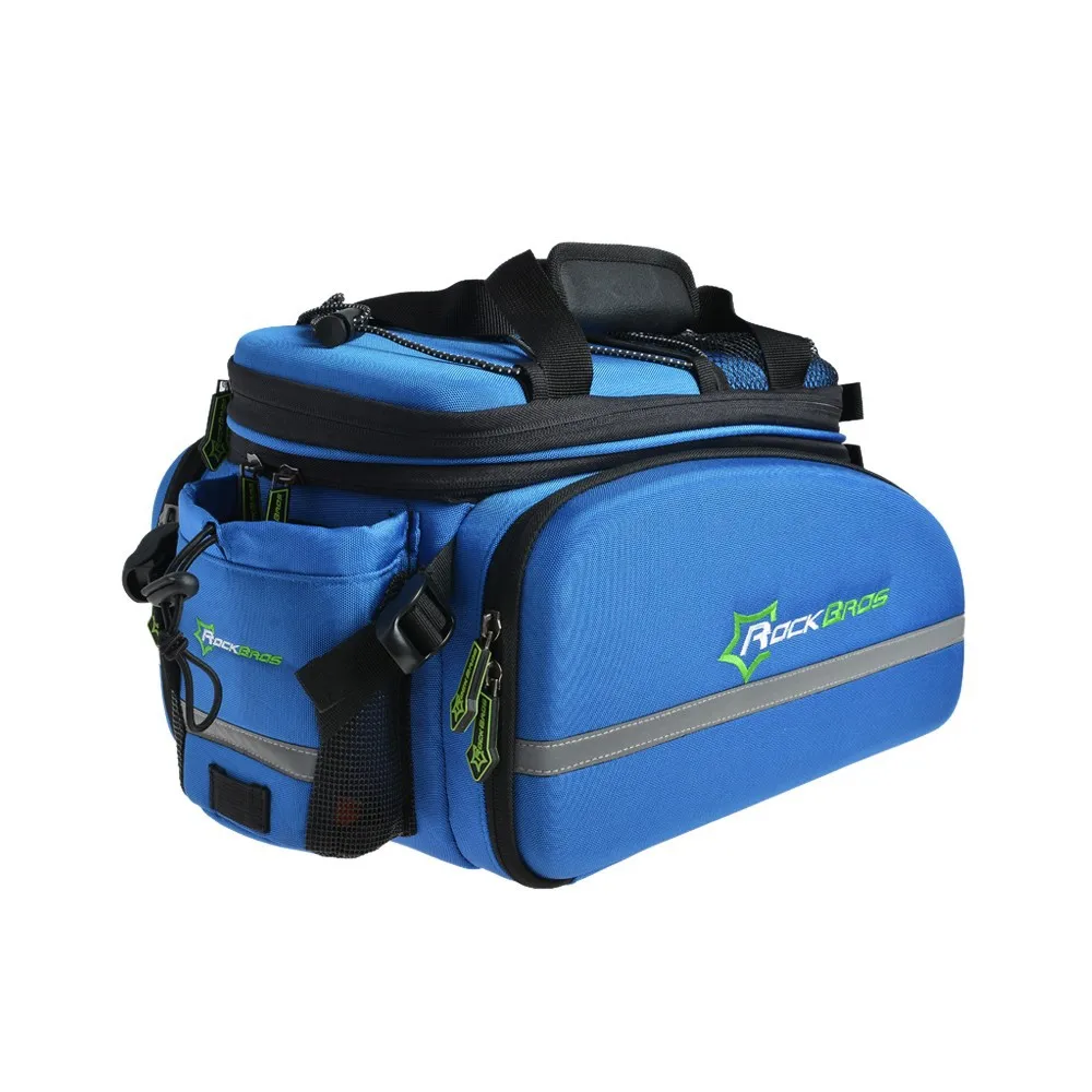 Büchel Bolsa 3 En 1 Para Bicicleta – Mochila, Bandolera O Bolsa De Portaequipajes, 22 L, Impermeable Y Reflectante En Azul
