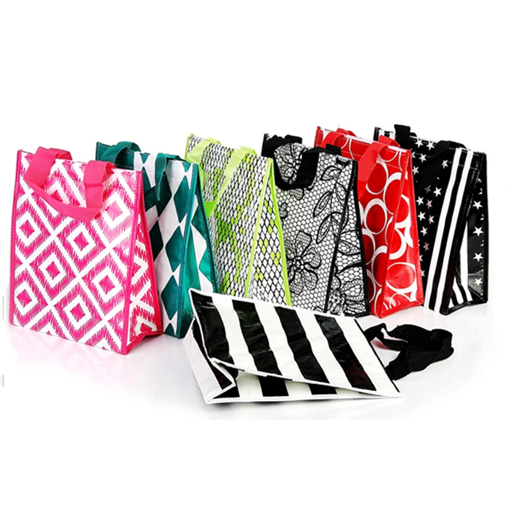 China 2023 New Design High Quality Christmas Shopping pp Woven Gift Shopping Bag