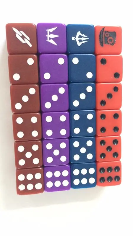 Custom Logo Dice 16mm Dice D6 1 Side Engraved Dice