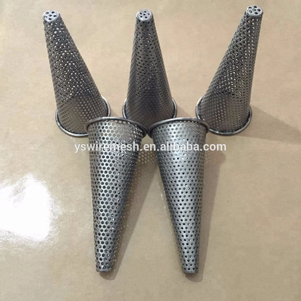 Ss304 Food Grade Customized Stainless Steel Perforated Tubes Cone for Filtration