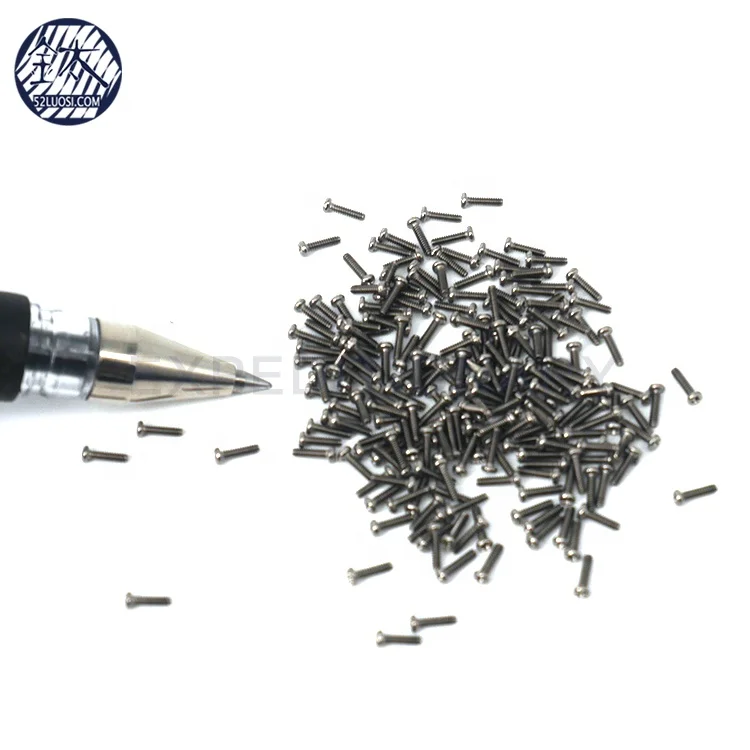 Free Samples Gr2 M1 Small 1mm Pan Head Titanium Screws Never Rust