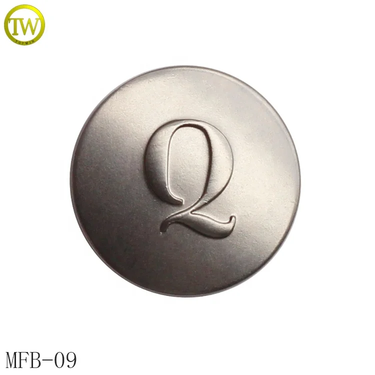 Wholesale Decorative Jeans Press Button Customized Matte Gold logo Engraved Rivet Snap Buttons for Pants
