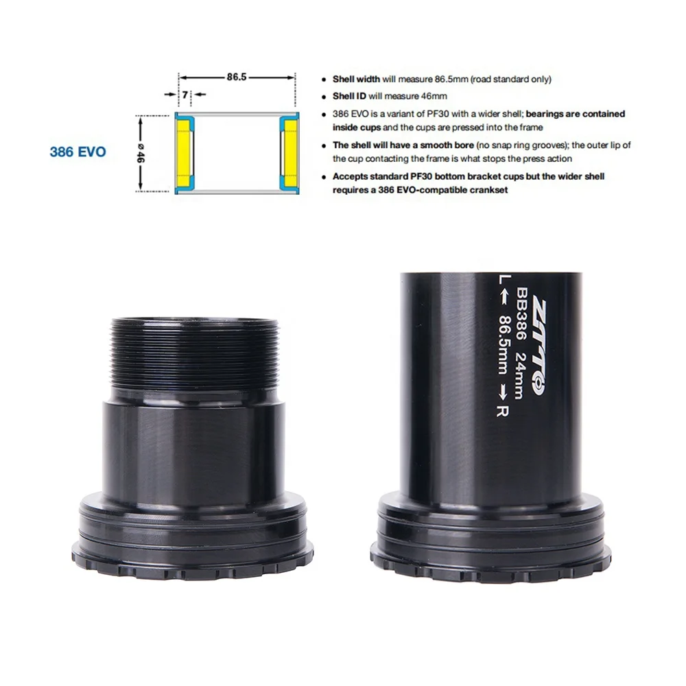 BB386 ADAPTER 24mm SPINDLE 【公式通販】