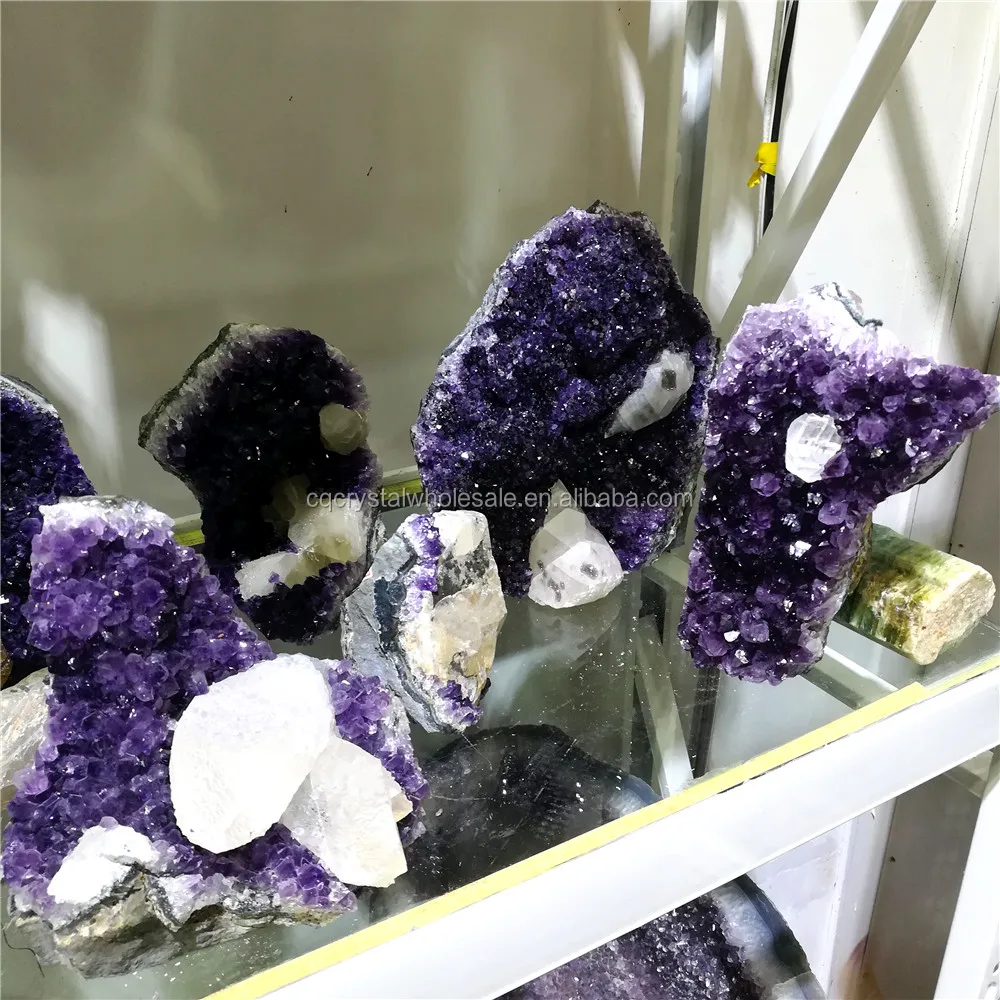Wholesale Brazil Amethyst and Calcite Geode Stone Price