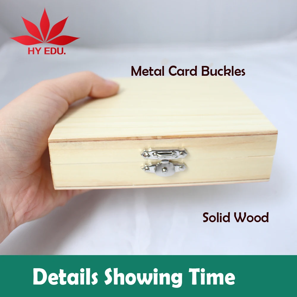 Изысканный кейс для слайдов 25 шт. готовые слайды микроскопа деревянная