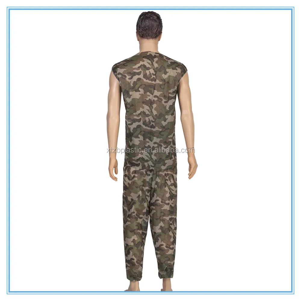 
Military camo printed paintball shooting uniforms protection breathable painters coverall 