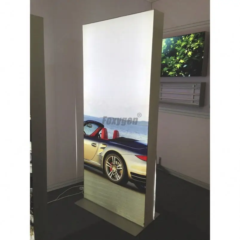 Двухсторонний алюминиевый профильный каркас 2835 подсветка светодиодный тканевый Лайтбокс для выставочной