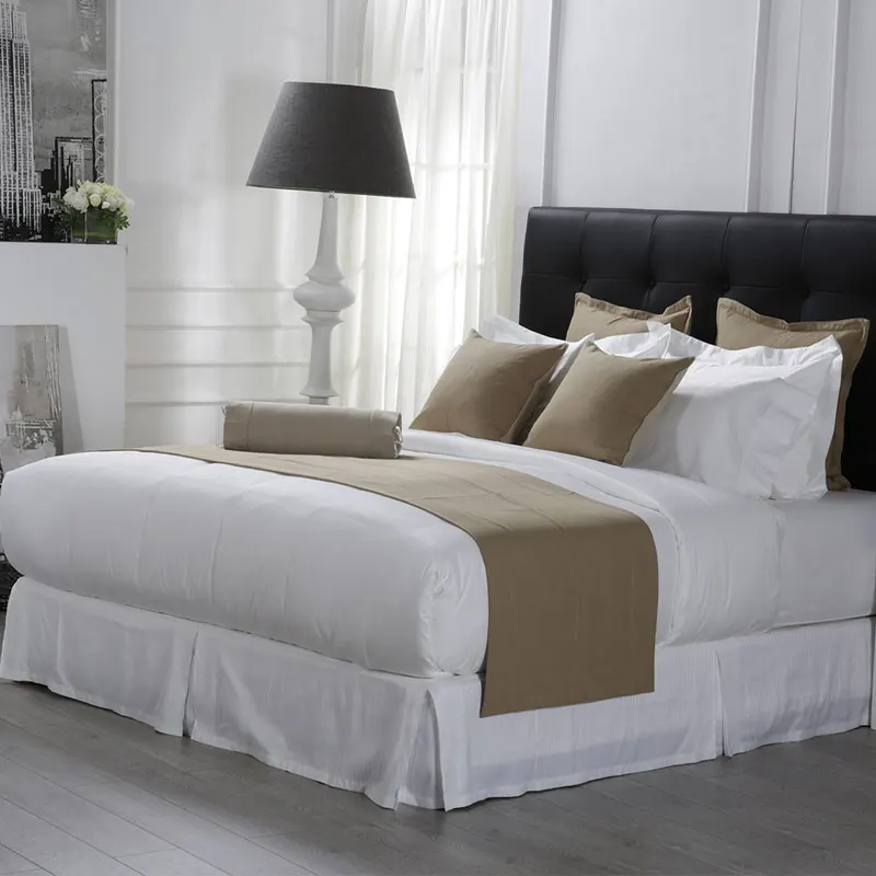 Free Sample 1000 Thread Count Egyptian Cotton King Size Bed Sheet Sets for  Sofitel Hotel