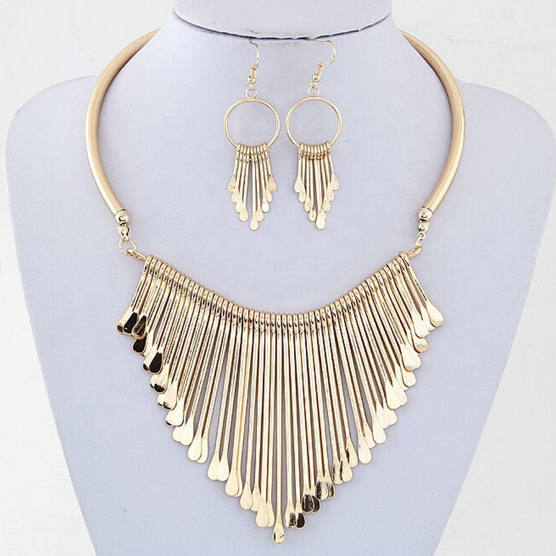 
 Кисточки дешевые итальянские африканские покрытия комплект ювелирных изделий золото  