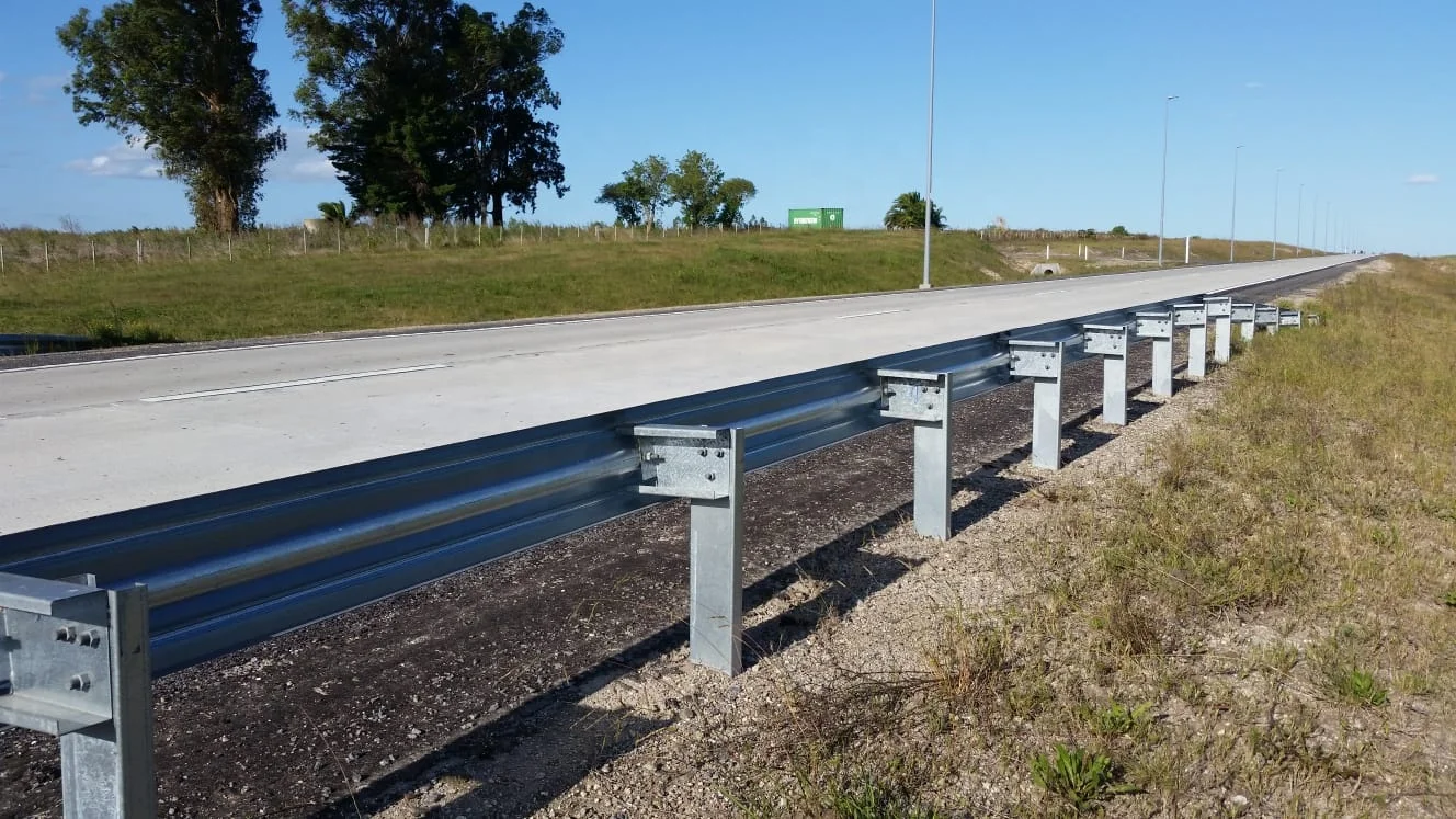 Roadway Safety W Beam Steel Crash Barrier Hot Dipped Galvanized Highway ...