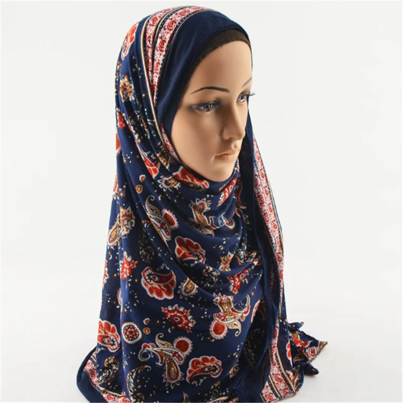 Квадратный хиджаб шарф Муслима индивидуальный дизайн цифровой печати для женщин