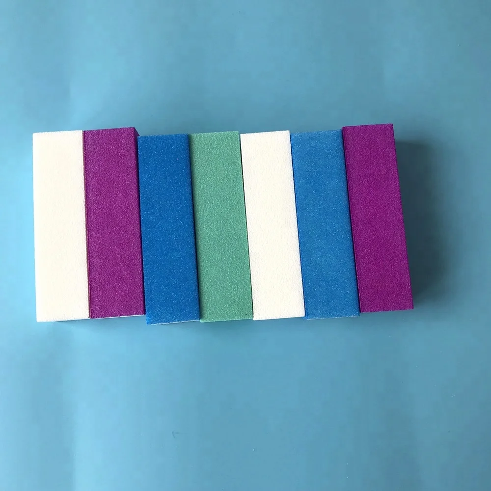 Оптовая продажа 4-х сторонний нейл-арта буферный блок абажур красочные Буферы