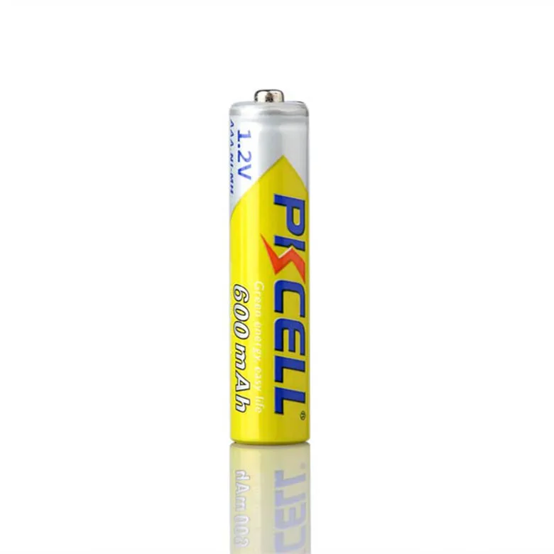 1000 Times PKCELL Free Sample NIMH AAA Rechargeable Battery 1.2v 600mah For Toys,Camera,Remote Control