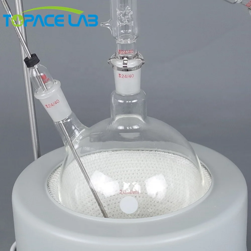 Mini Lab Short Path Distillation Equipment 2L 5L 10L 20L SPD Glassware Electric Rotary Evaporator Desalinization 50L Flask New