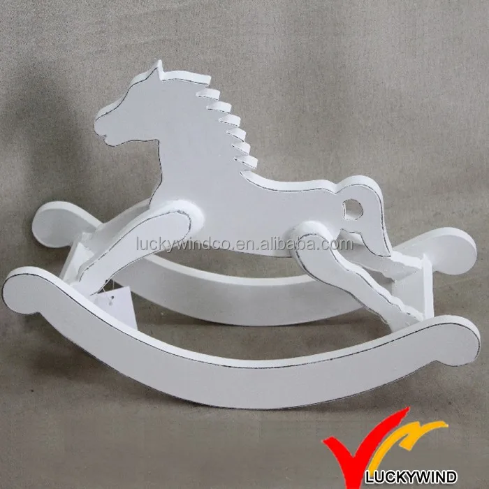 decorative wood rocking horse