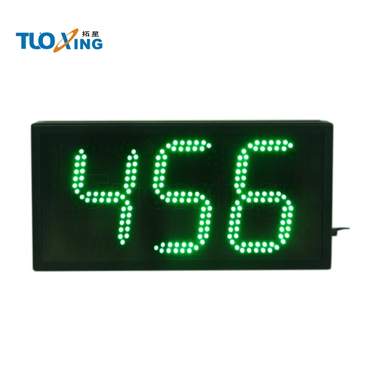 Portable 6 Inch 3-Digit Manual Timer Digital 999 Days Countdown Clock Green Remote Control Electronic Theory Product