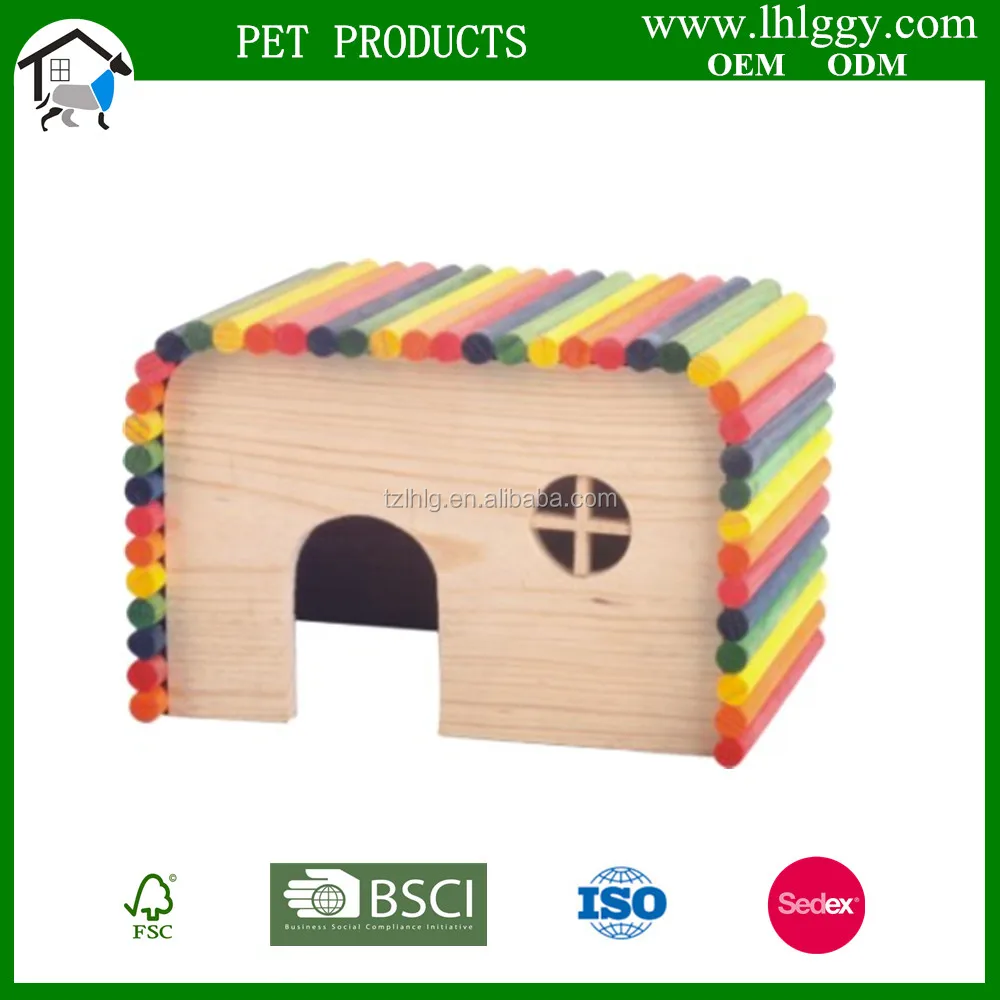 ウサギケージ手作り木製ハムスターハウス小型動物ペット玩具用 Buy 色ハムスターハウス ウサギのケージ ハムスターあばら屋 Product On Alibaba Com