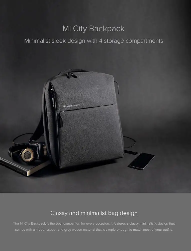 Xiaomi mi minimalist backpack urban life style hot sale