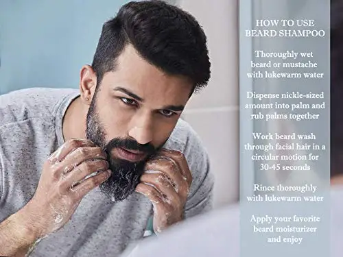 Фирменный натуральный шампунь для бороды Глубокая очистка против зуда выпадение волос предотвращение мытья и кондиционер мужчин