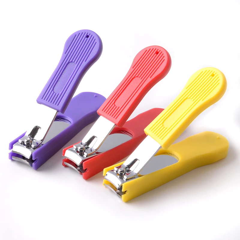 Plastic Nail Clippers Professional Stainless Steel Finger and Toenail Clipper With Hole