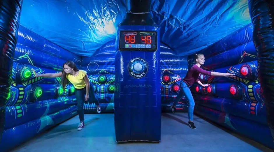 IPS Inflatable Interactive Light Battle Arena, Warp Speed Interactive Kids Play System Arena, Inflatable IPS Arena