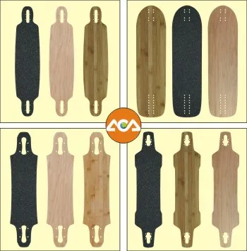 High End Fiberglass Longboards Decks of Full Skateboard OEM