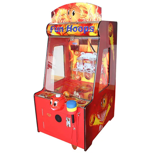 Coin Operated Fun Hoops Arcade Lottery Indoor Ticket Park Redemption Game Machine for Sale